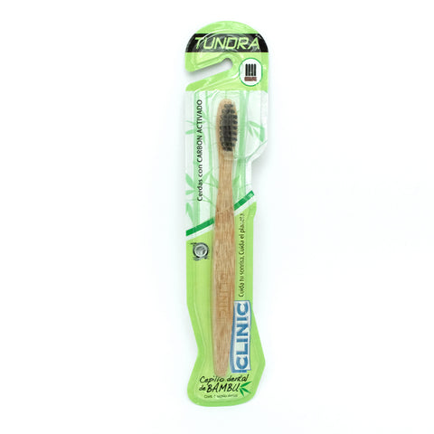 Cepillo Dental Ecológico de Bambú y Carbón Activado
